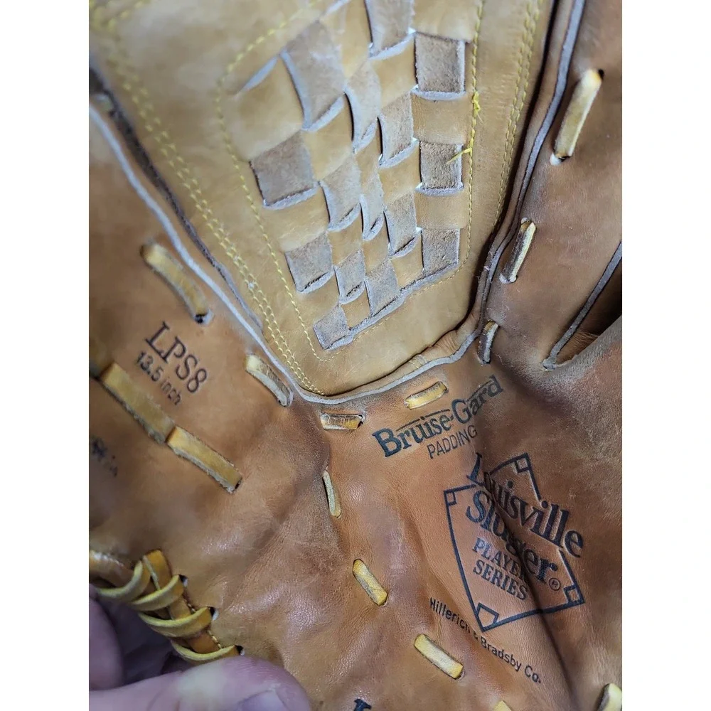 Louisville Slugger LPS8 Baseball Softball Glove 13.5 RHT Brown Steerhide Leather